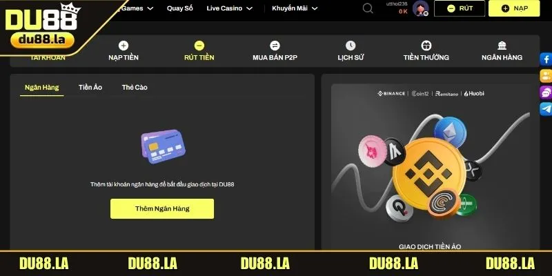 Rút thưởng nhanh chóng, đảm bảo an toàn qua ngân hàng 